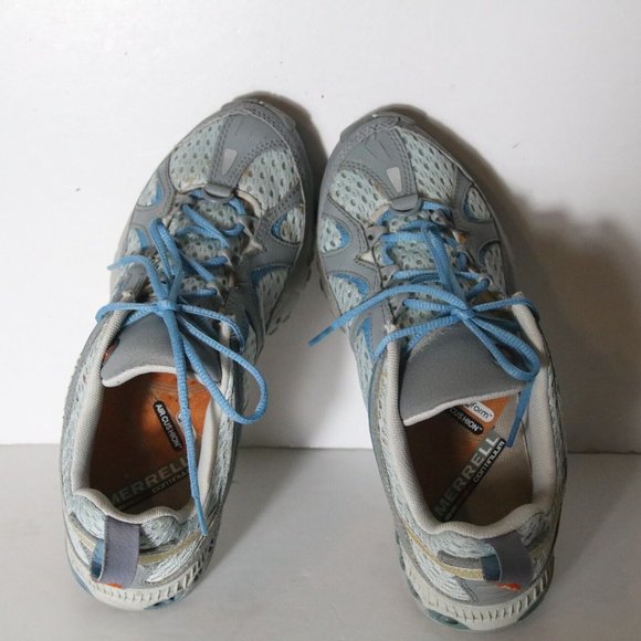 Merrell Womens Overdrive Sky Blue Bungee Hiking Shoes Size 7.5 Open Mesh Gray - Picture 6 of 8